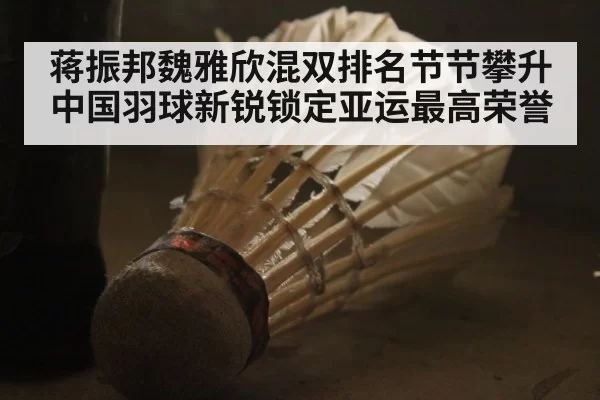 蒋振邦魏雅欣混双排名节节攀升中国羽球新锐锁定亚运最高荣誉